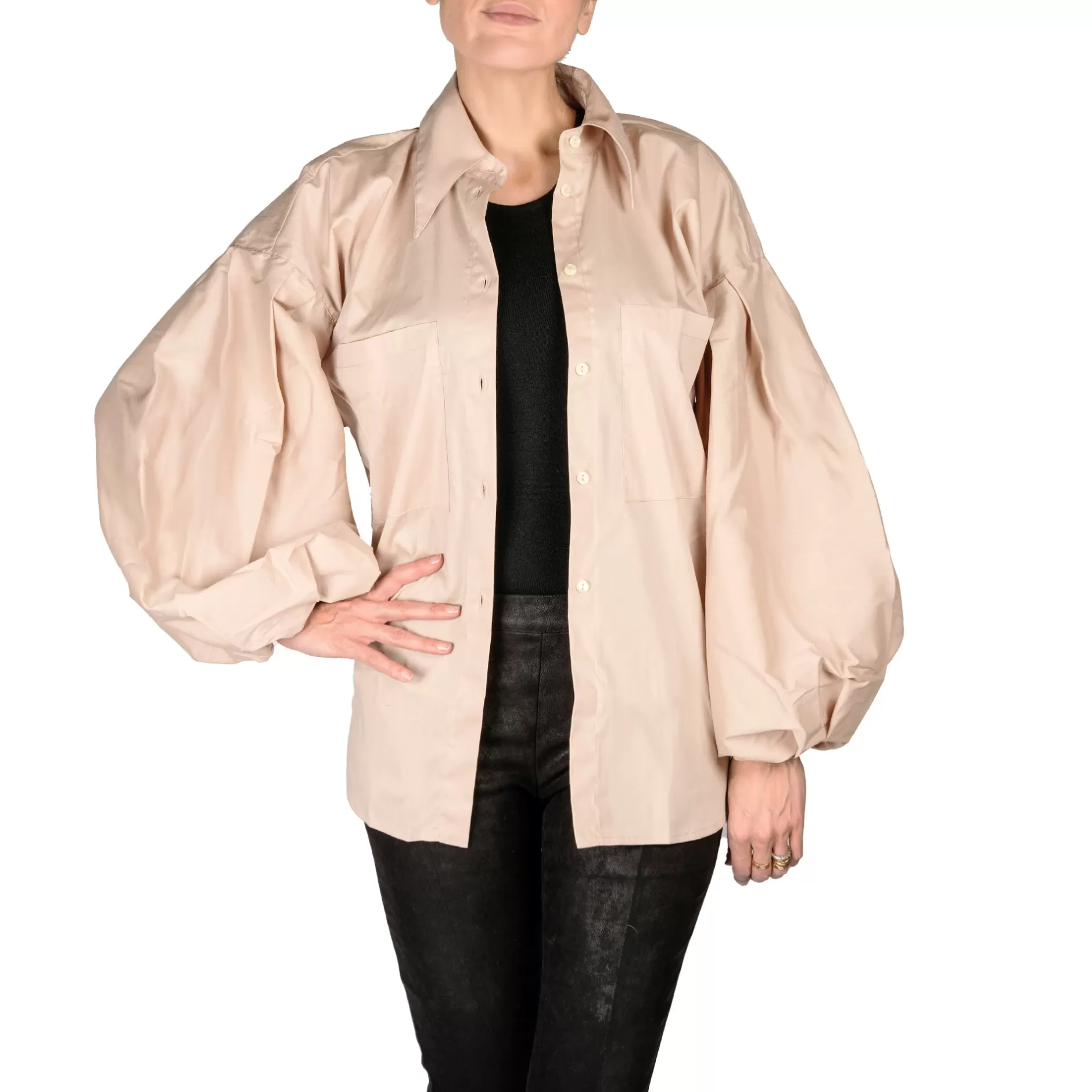 Cheap Cotton Shirt Beige Women Coats And Clothes