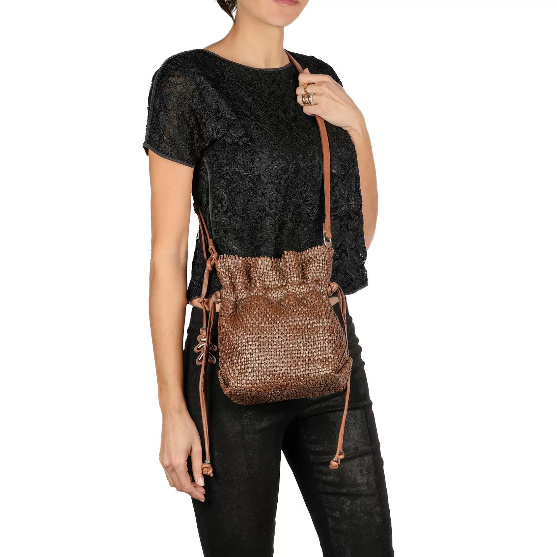 Best Sale Floriana Xs Intreccio Madreperla Bags