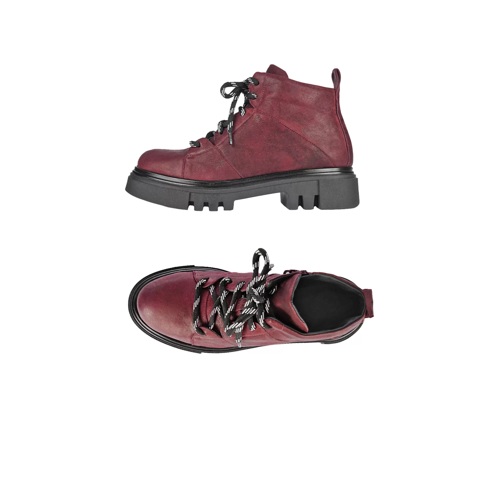 Best Hiker Boot Grattato Burgundy Shoes