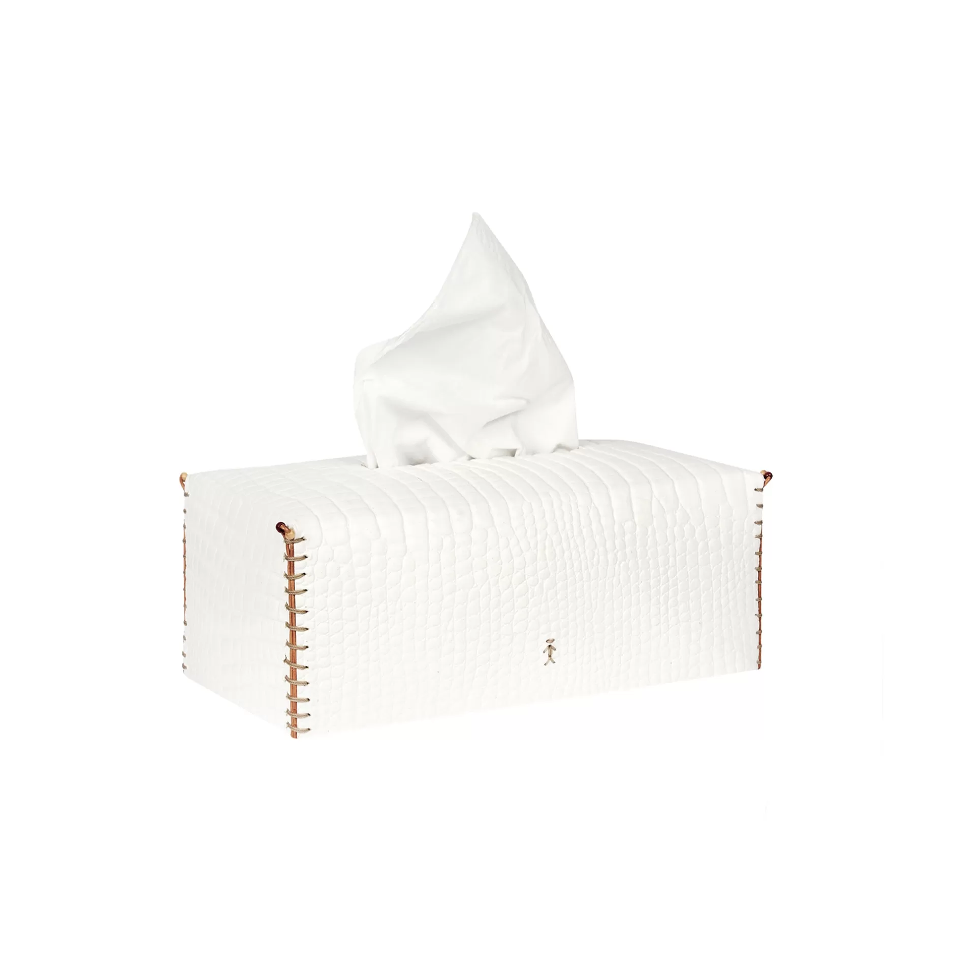 Discount Kleenex Box Printed Croco White Decor