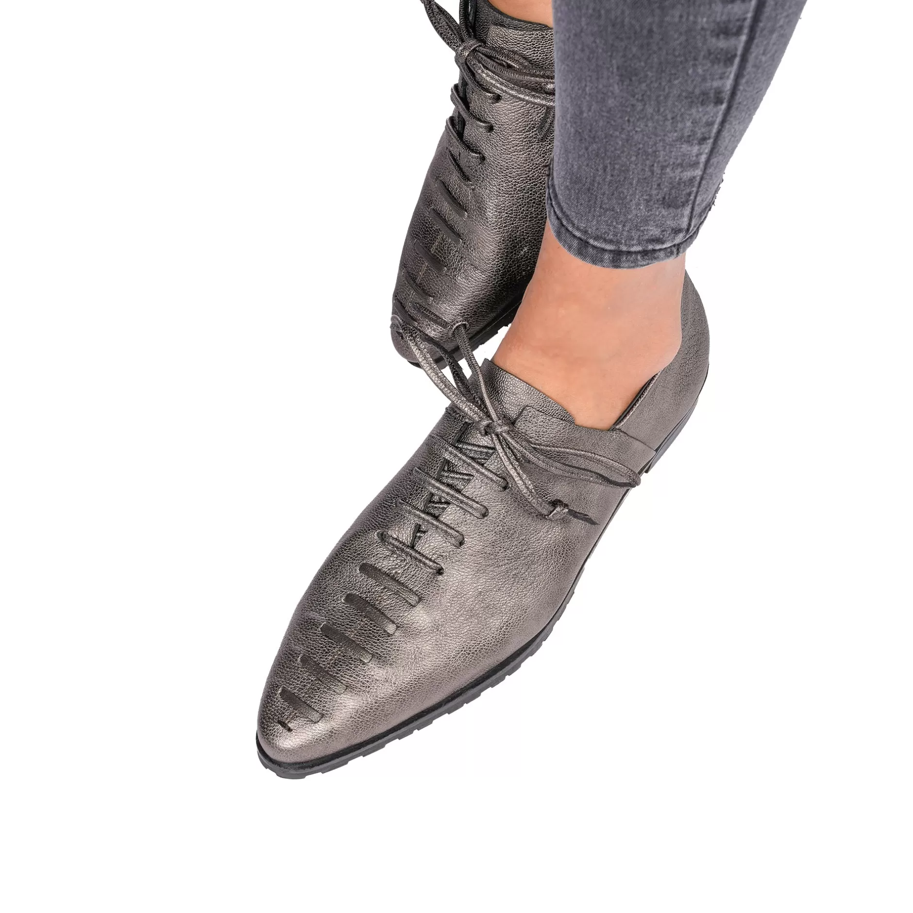 Store Lace-Up Loafer Ranch Silver Chocolate Shoes