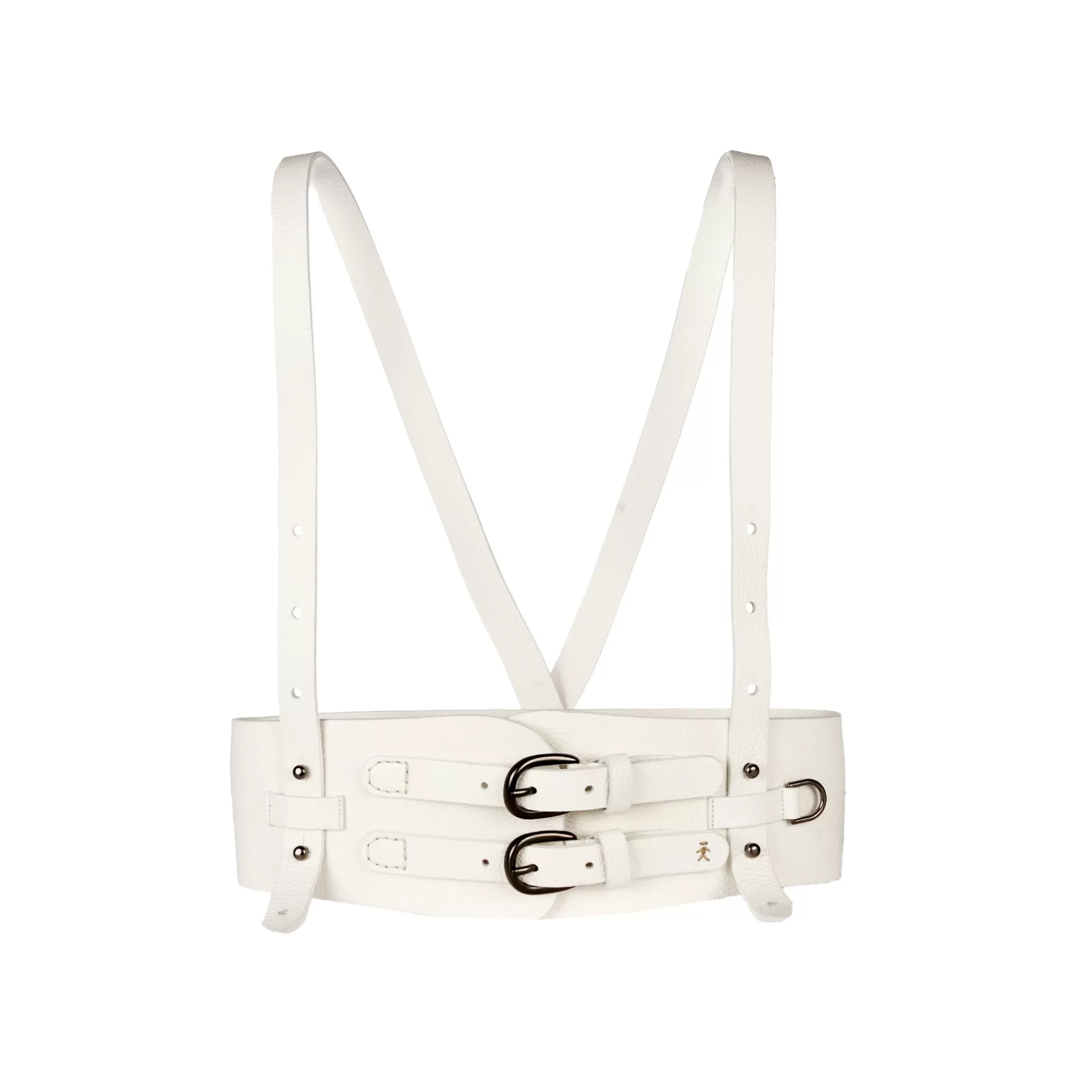 Online Leather Waist Belt Dandy White Belts