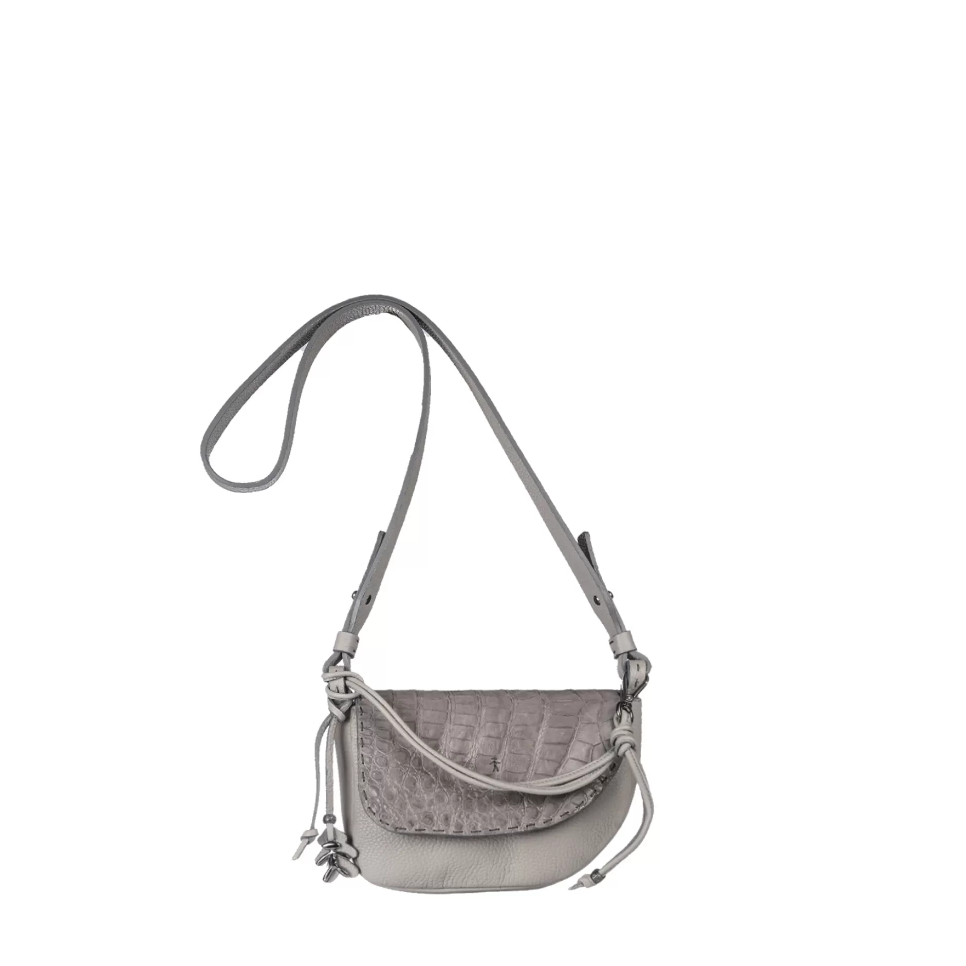 Fashion Marinella S Muflone Croco Grey Bags