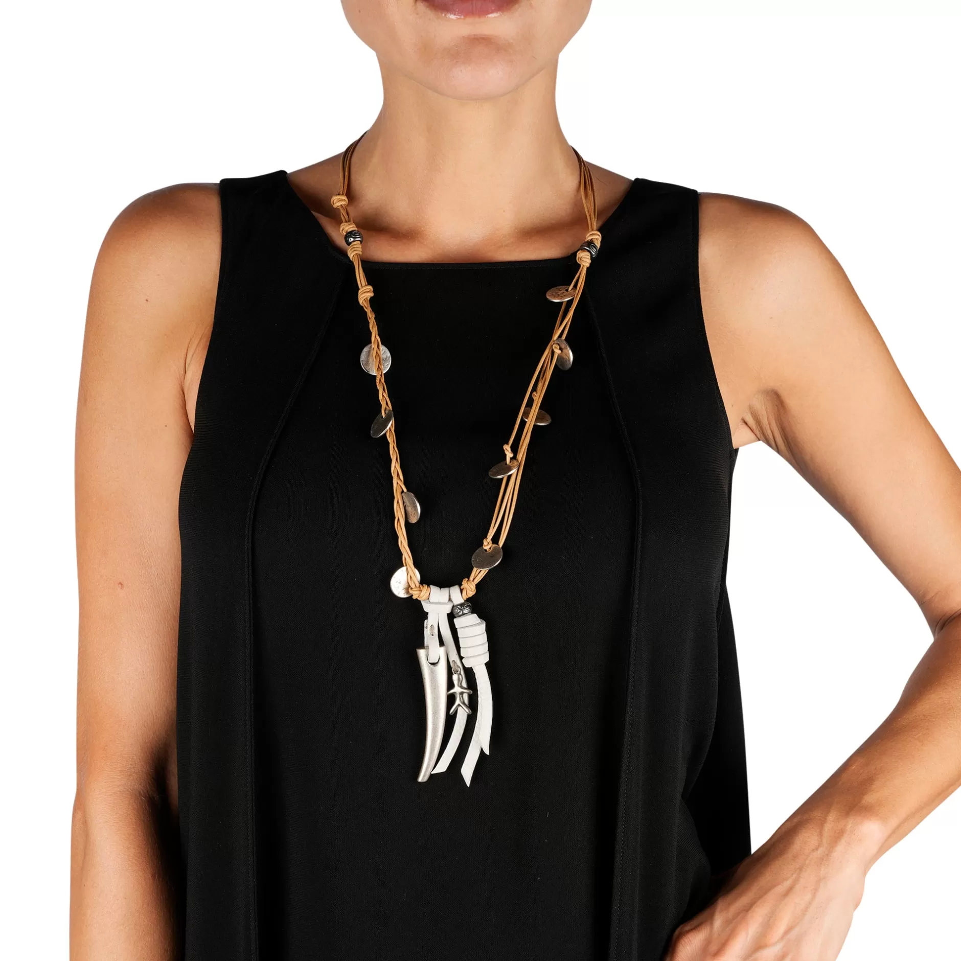 Shop Necklace Unicorn Cervo Leather Jewelry