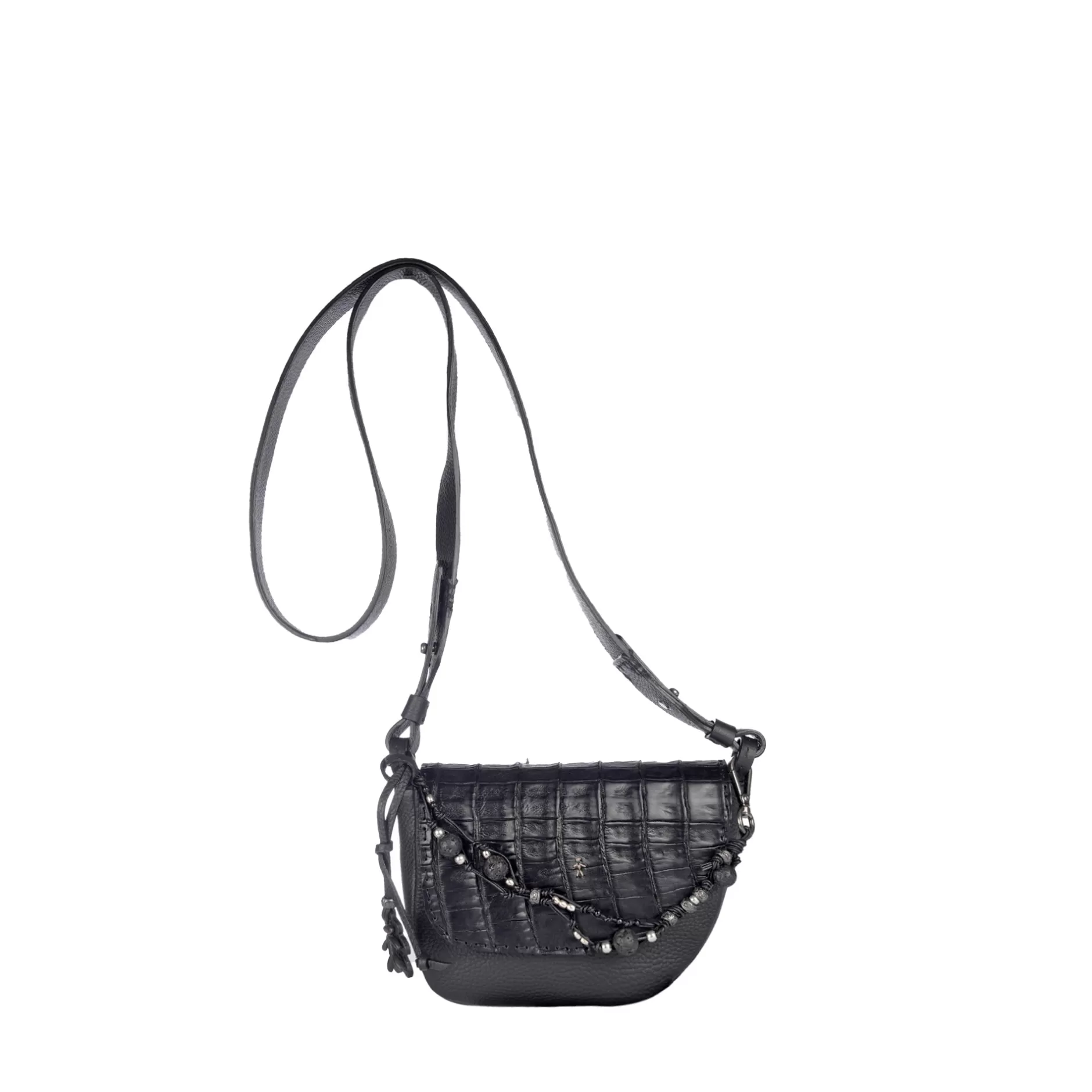 Store New Marinella S Jewel Crocodile Black Bags