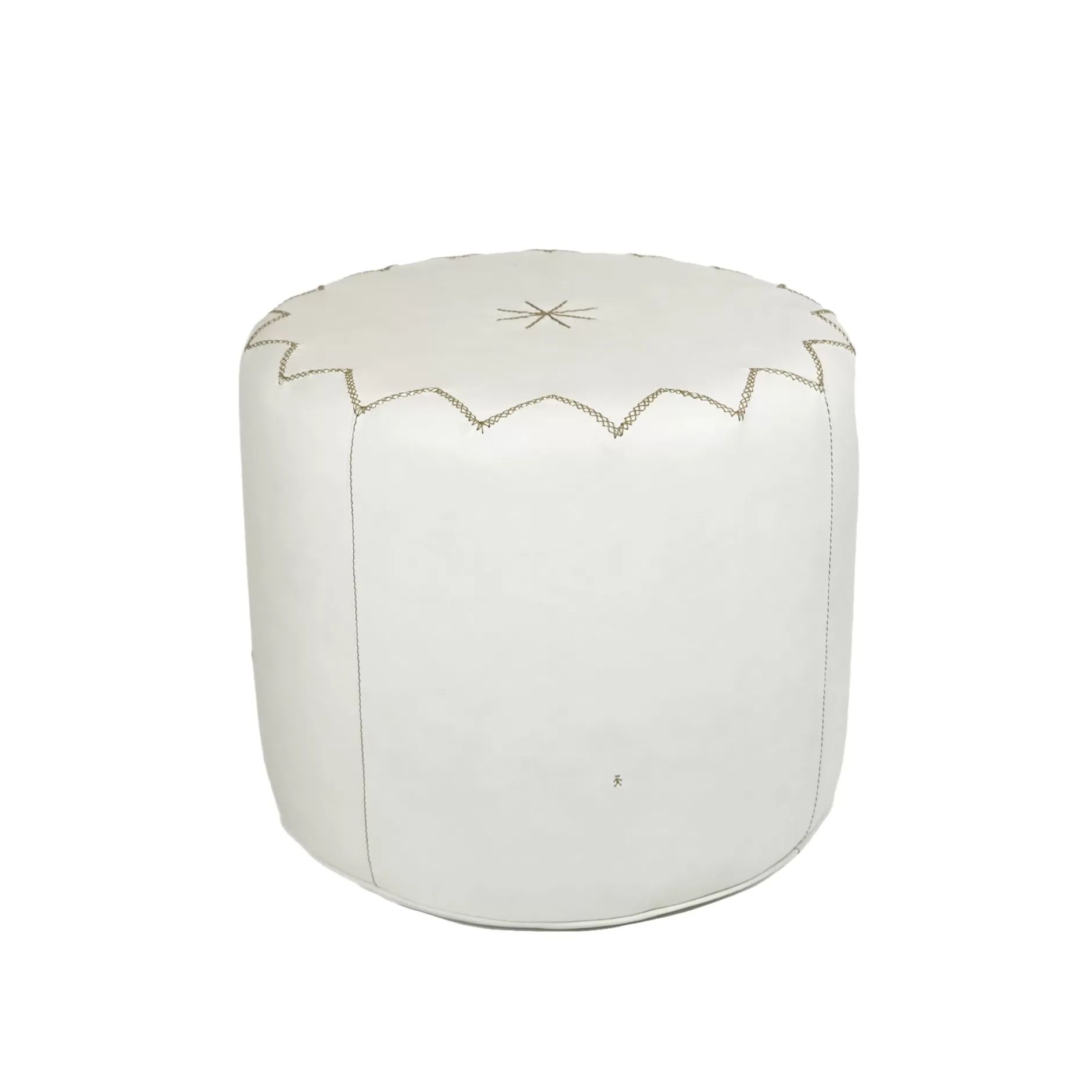 Store Pouf Dubai L Cervo White Furniture