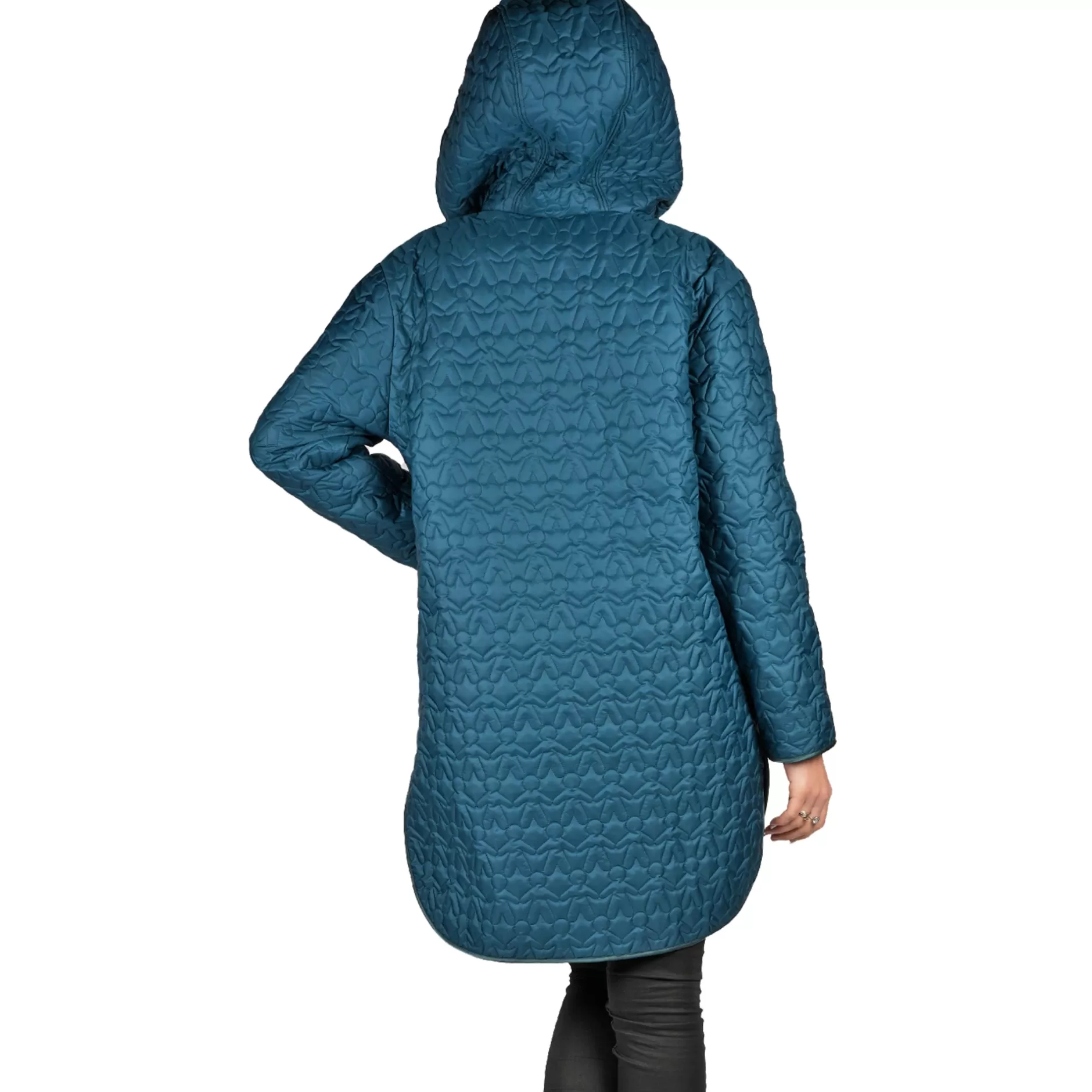 Outlet Quilt Omino Nylon Parka Teal Women Coats And Clothes