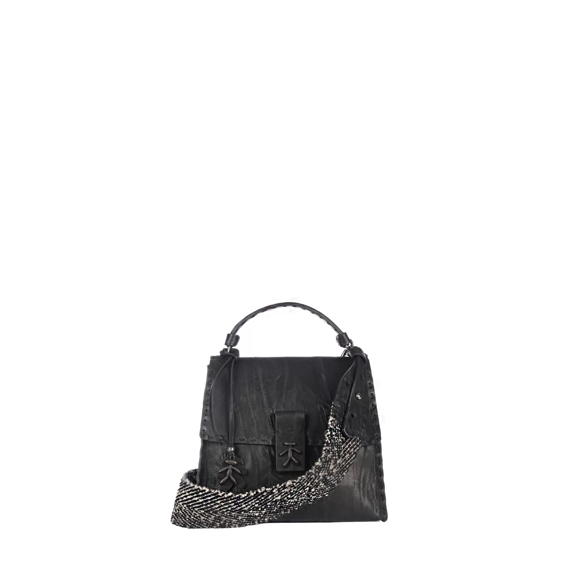 Hot Tiffany Xs Spiga Plissettato Black Bags