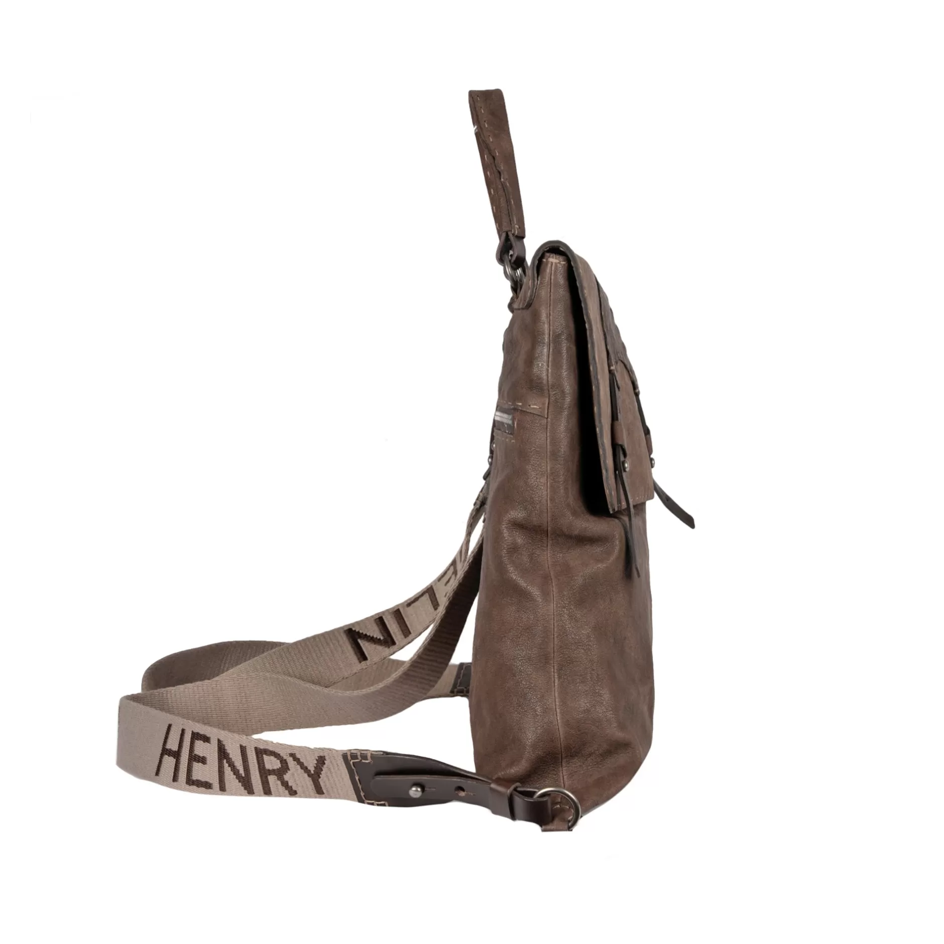 Store Zavorra Backpack Horse M Hb Grattato Dark Brown Bags