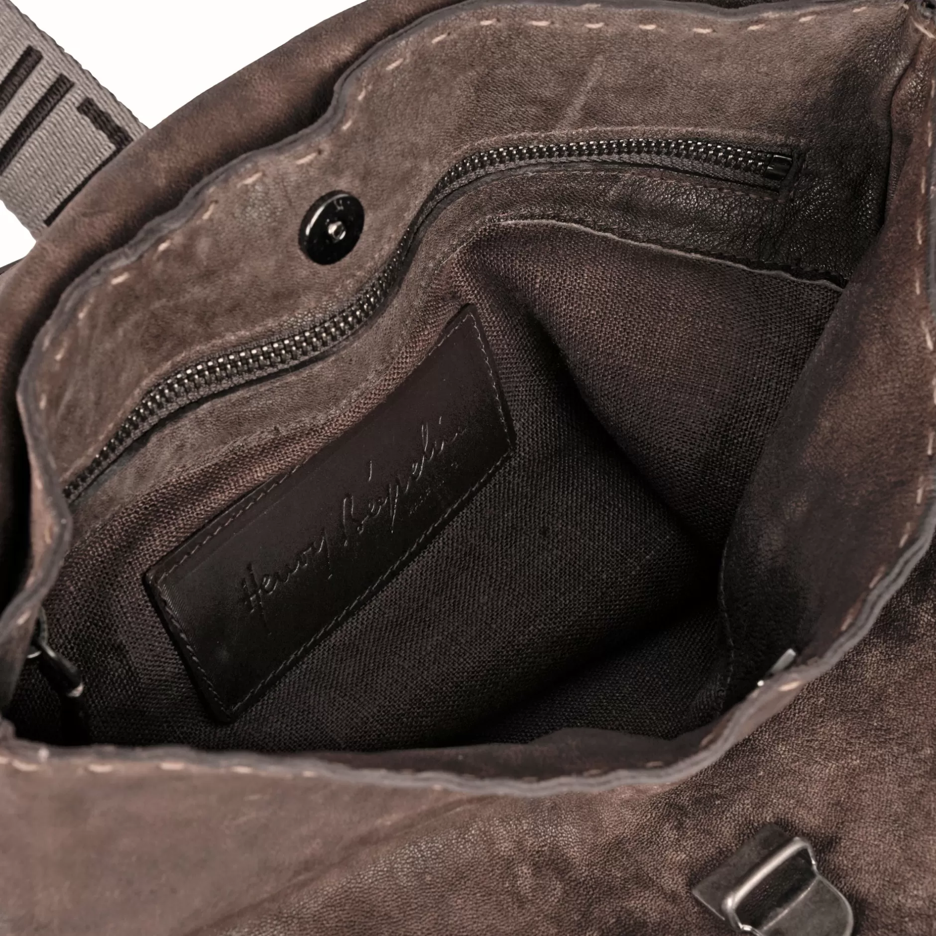 Store Zavorra Backpack Horse M Hb Grattato Dark Brown Bags