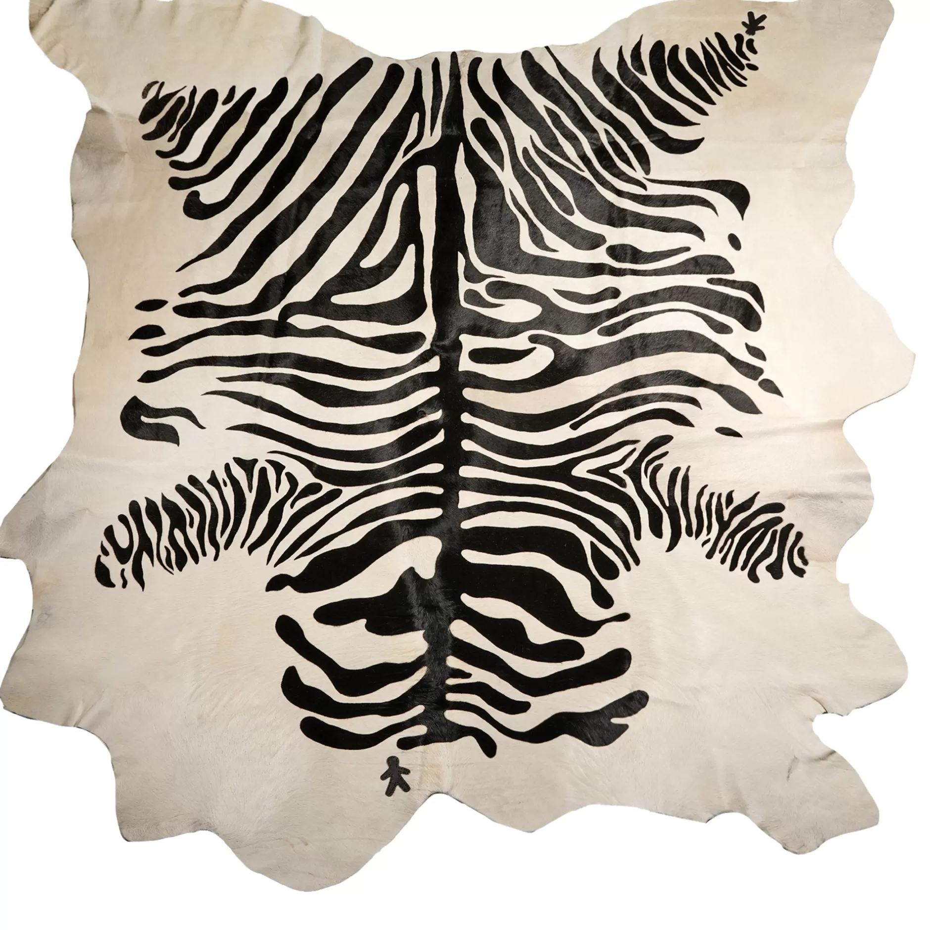 Outlet Zebra White & Black Rug Furniture